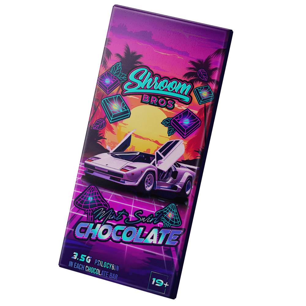 MINT SWIRL MAGIC MUSHROOM CHOCOLATE BARS (3.5GS EACH)